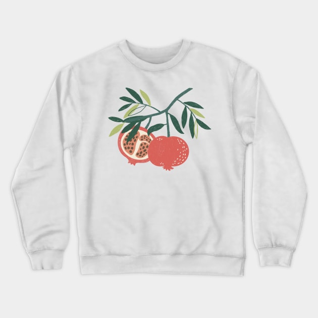 Pomegranate Crewneck Sweatshirt by Rania Younis